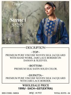 Ganga samci 5285 princess wholesale dress materials hyderabad telangana